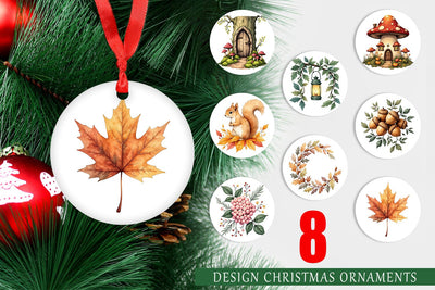 Ornament Enchanted Autumn Forest Sublimation artnoy 