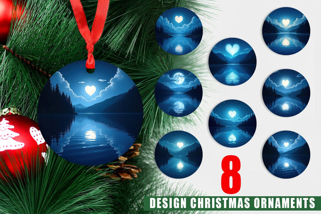 Ornament Enchanted Lake Sublimation artnoy 