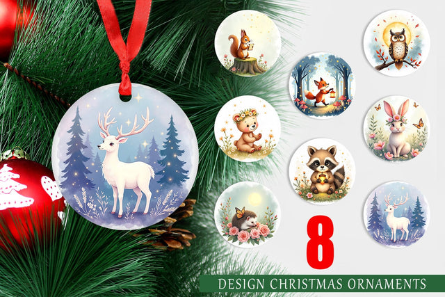 Ornament Ethereal Forest Creatures Sublimation artnoy 