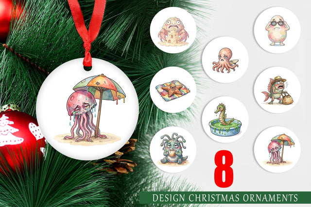 Ornament Exhausted Mutant Beach Sublimation artnoy 