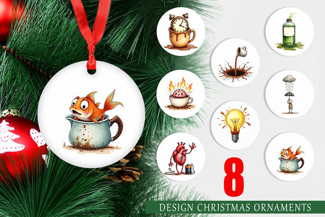 Ornament Existential Espresso Abstract Tooncore Sublimation artnoy 