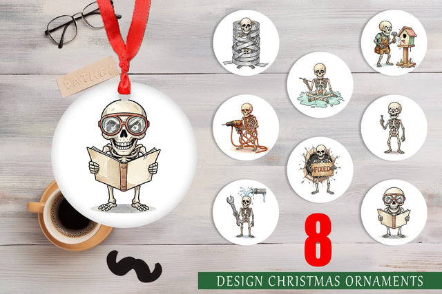 Ornament Failed DIY Dad Bone Watercolor Sublimation artnoy 