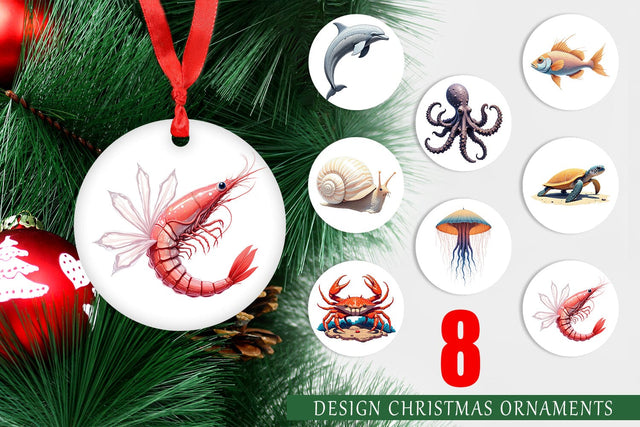 Ornament Fantasy Sea Creatures Sublimation artnoy 