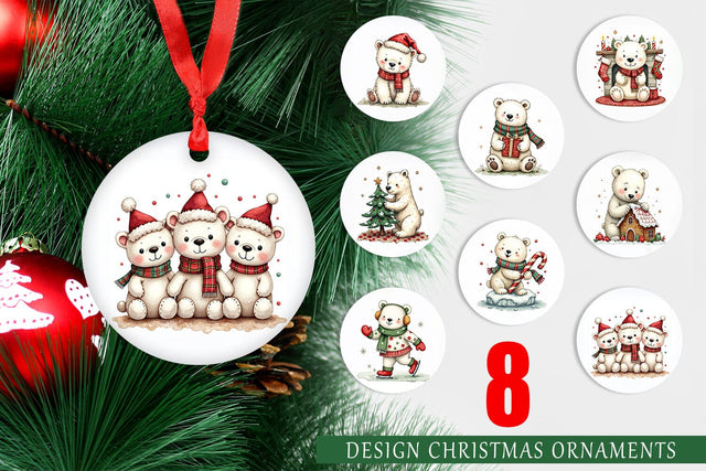 Ornament Festive Polar Wonders Sublimation artnoy 