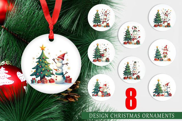 Ornament Festive Winter Whimsy Sublimation artnoy 