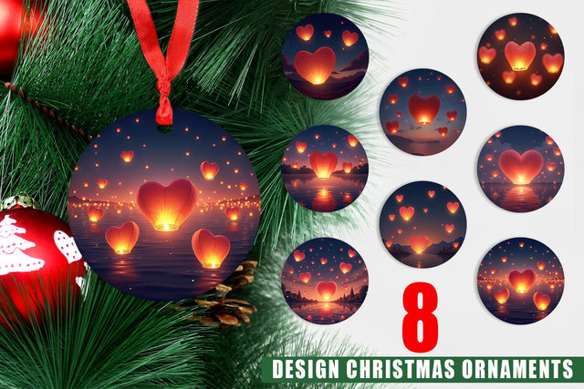 Ornament Floating Lantern Sublimation artnoy 