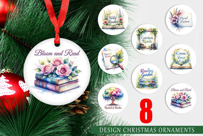 Ornament Floral Reading Quotes Sublimation artnoy 