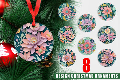 Ornament Flowers and Leaves Pattern Sublimation artnoy 