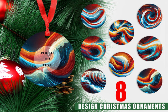 Ornament Flowing Liquid Paint Sublimation artnoy 