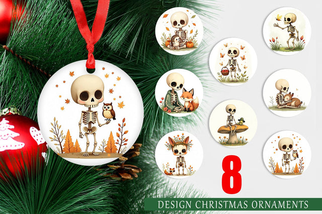 Ornament Forest Familiar Skeletons Sublimation artnoy 