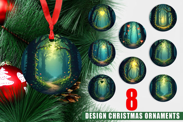 Ornament Forest Heart Sublimation artnoy 