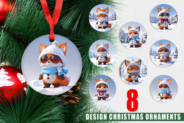 Ornament Fox Sublimation artnoy 