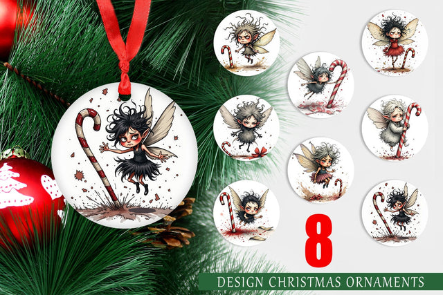 Ornament Frazzled Sugar Plum Fairy Sublimation artnoy 