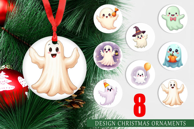 Ornament Friendly Ghosts Sublimation artnoy 