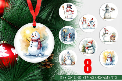 Ornament Frosty Friends Sublimation artnoy 
