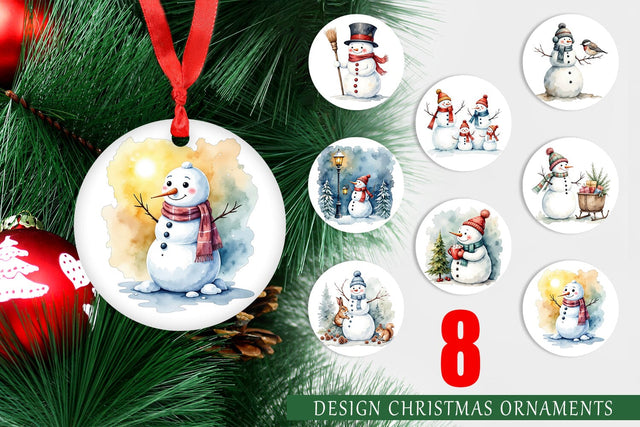 Ornament Frosty Friends Sublimation artnoy 