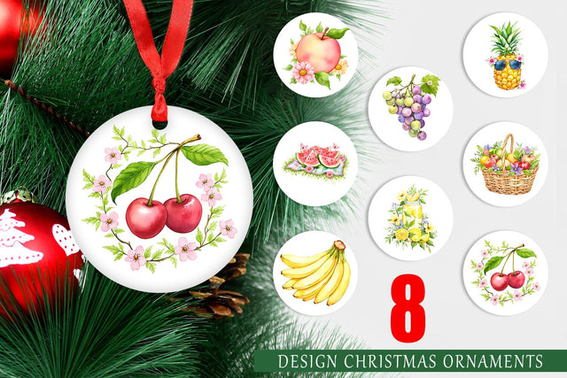 Ornament Fruit Picnic Sublimation artnoy 