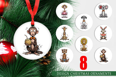 Ornament Funny Skinny Safari Summer Sublimation artnoy 