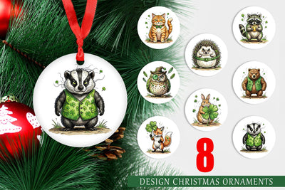 Ornament Funny St Patricks Animal Sublimation artnoy 