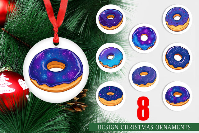 Ornament Galaxy Donut Sublimation artnoy 