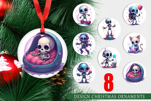 Ornament Galaxy Skeletons Sublimation artnoy 