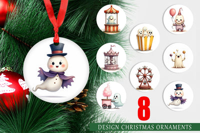 Ornament Ghost Carnival Toys Sublimation artnoy 