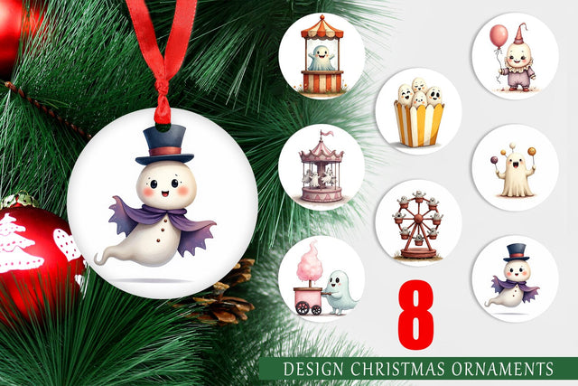 Ornament Ghost Carnival Toys Sublimation artnoy 