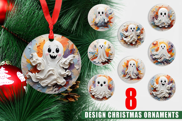 Ornament Ghost Painting Sublimation artnoy 