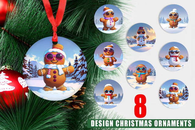 Ornament Gingerbread Sublimation artnoy 