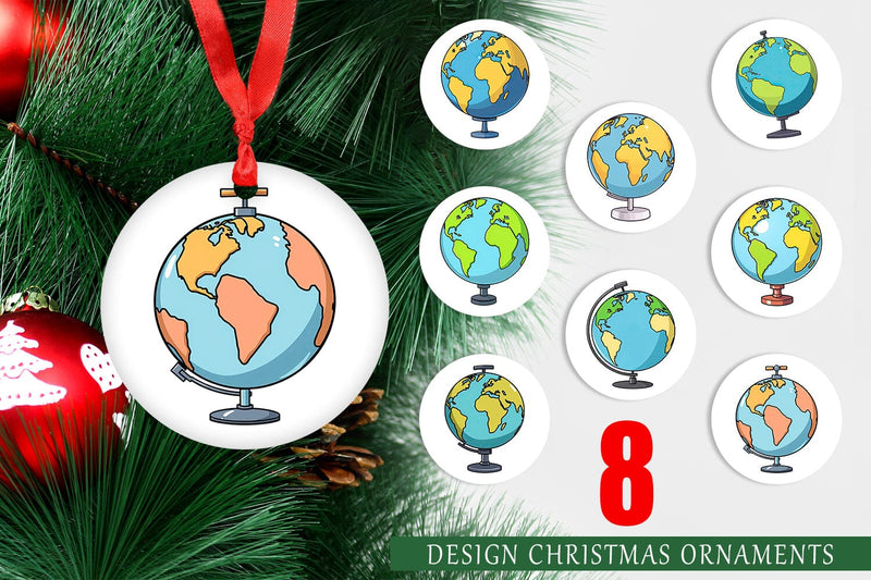 Ornament Globe Sublimation artnoy 