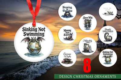 Ornament Gloomy Siren Goth Summer Quote Sublimation artnoy 
