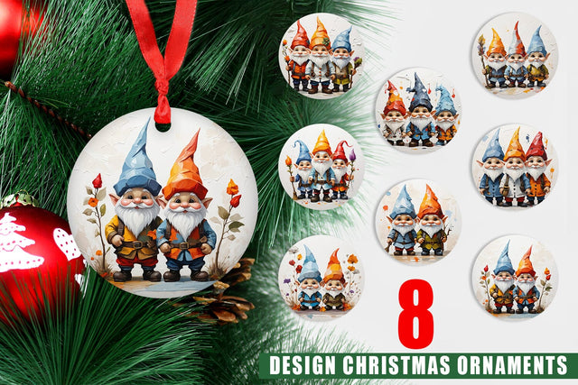 Ornament Gnomes Painting Oil Sublimation artnoy 