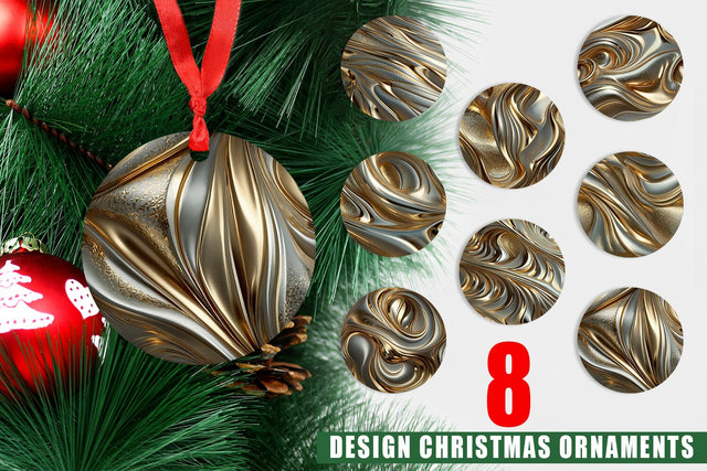 Ornament Golden Wave Sublimation artnoy 