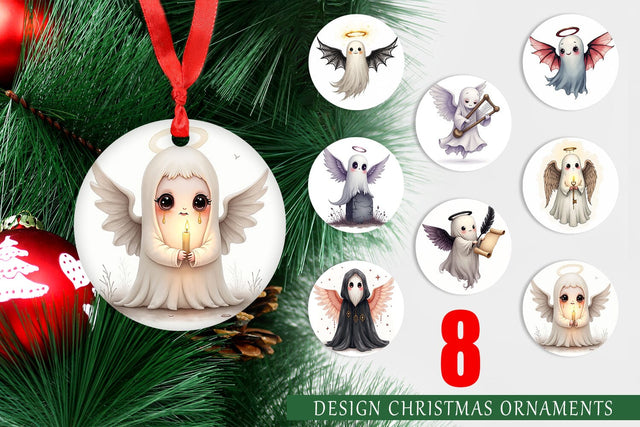 Ornament Gothic Angel Ghosts Sublimation artnoy 