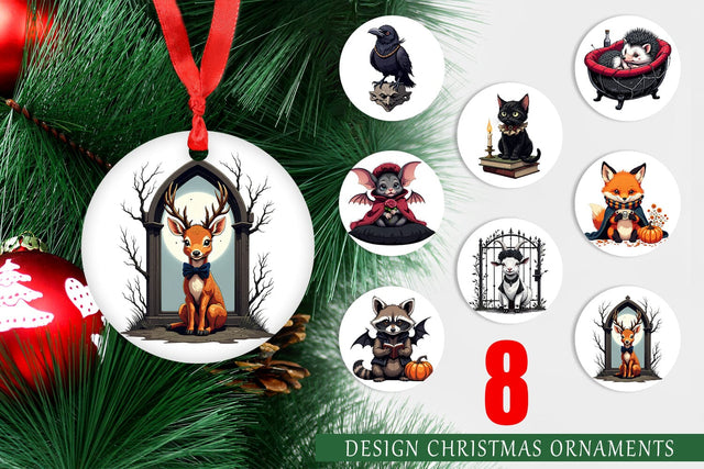 Ornament Gothic Baby Animals Sublimation artnoy 