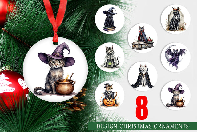 Ornament Gothic Catloween Sublimation artnoy 