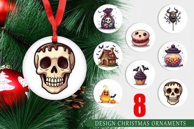 Ornament Gothic Halloween Candies and Treats Sublimation artnoy 