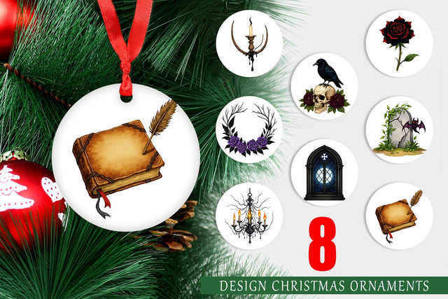 Ornament Gothic Halloween Elegance Sublimation artnoy 