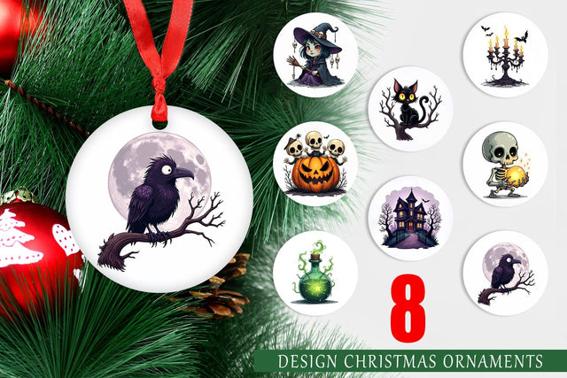 Ornament Gothic Halloween Set Sublimation artnoy 