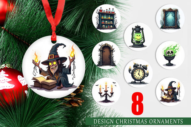 Ornament Gothic Haunted Objects Sublimation artnoy 