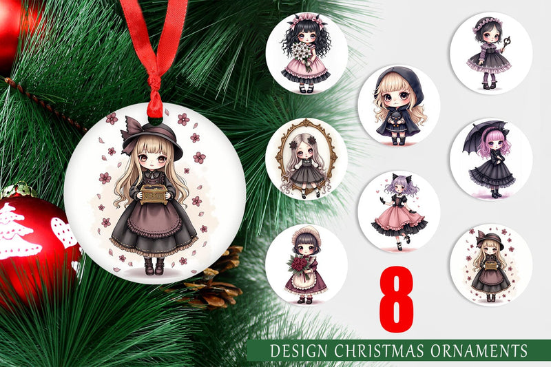 Ornament Gothic Lolita Dolls Sublimation artnoy 