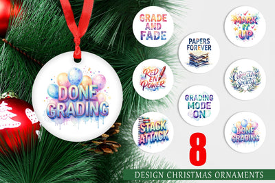 Ornament Grading Humor Quotes Sublimation artnoy 