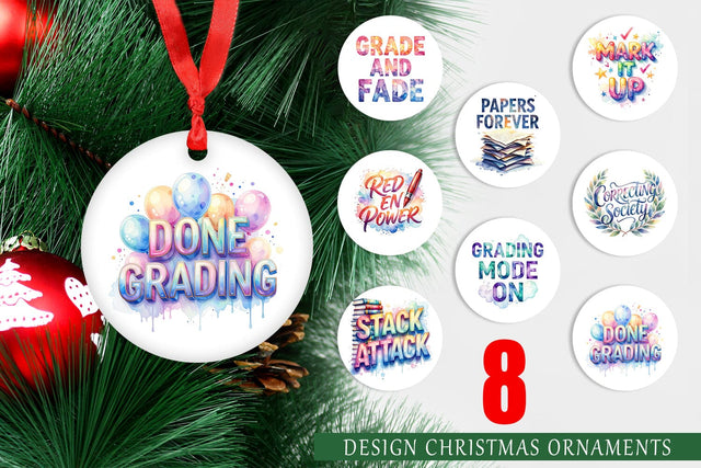 Ornament Grading Humor Quotes Sublimation artnoy 
