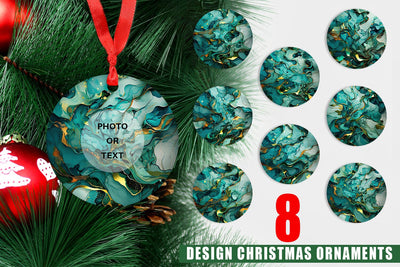 Ornament Green Marble Painting Sublimation artnoy 