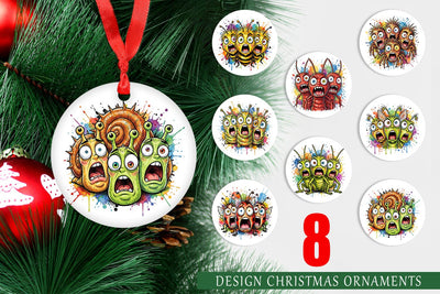 Ornament Gritty Comic Garden Insects Heatwave Sublimation artnoy 