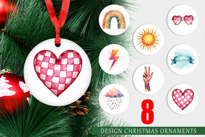 Ornament Groovy Boho Mama Sublimation artnoy 