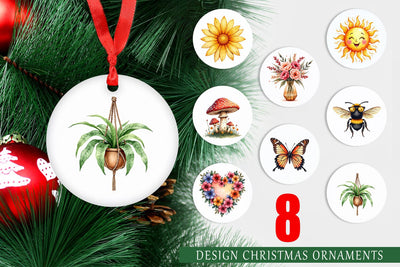 Ornament Groovy Garden Mama Sublimation artnoy 