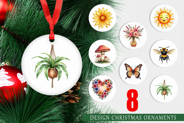 Ornament Groovy Garden Mama Sublimation artnoy 