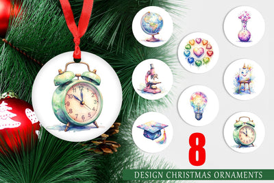 Ornament Groovy School Icons Sublimation artnoy 