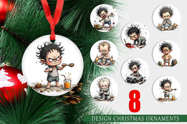 Ornament Grumpy Baby Sublimation artnoy 